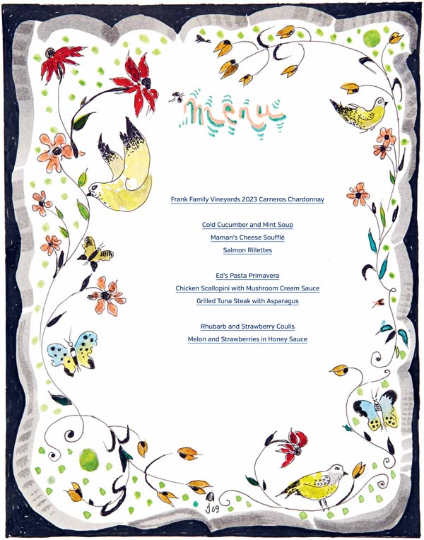 90/90 home cook menu for Spring get together
