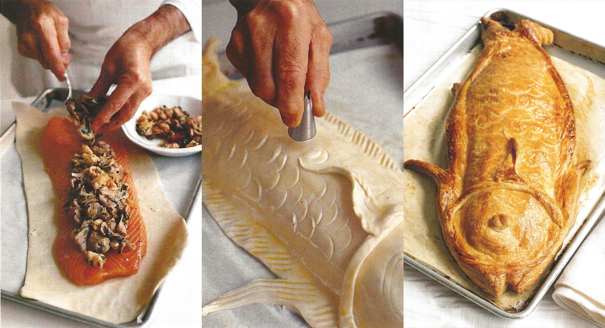 Stuffed Salmon in Flaky Dough