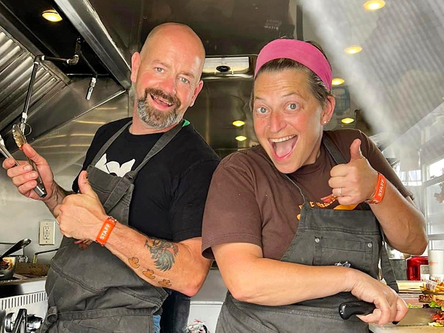 Duskie Estes and John Stewart