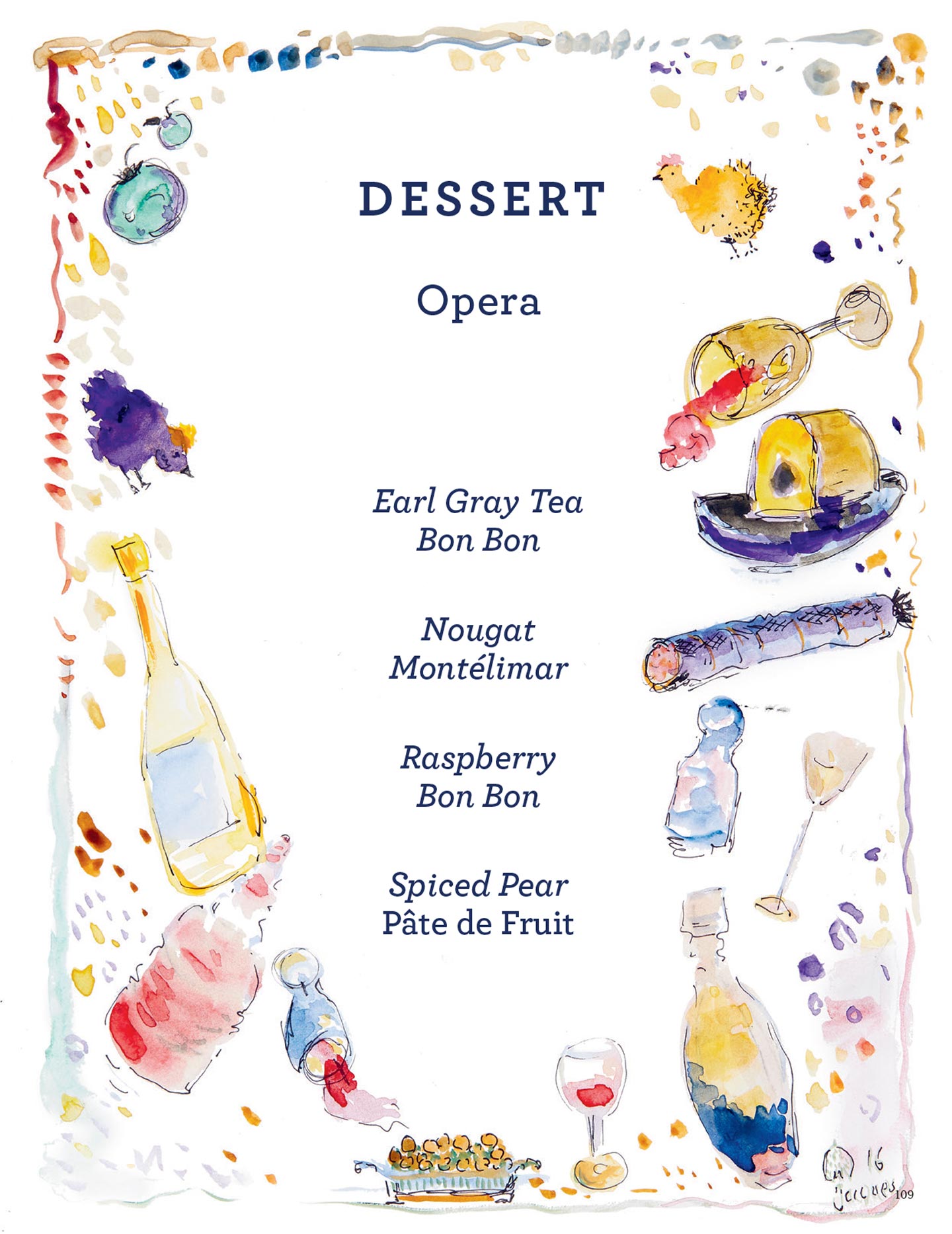 90/90 Dinner Menu for Le Grand Pique-Nique