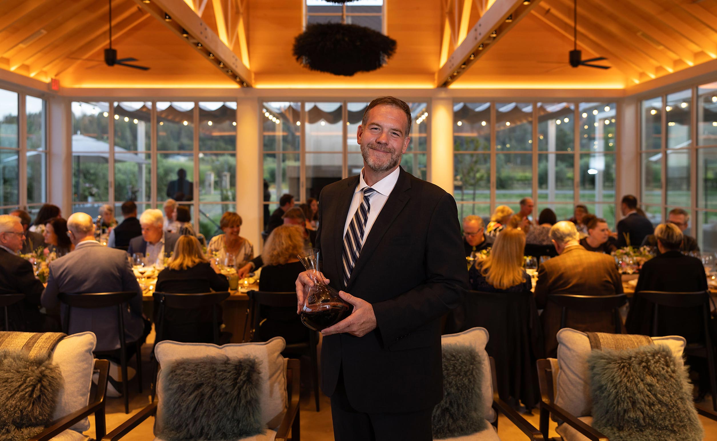Dining at Frank Family Vineyards