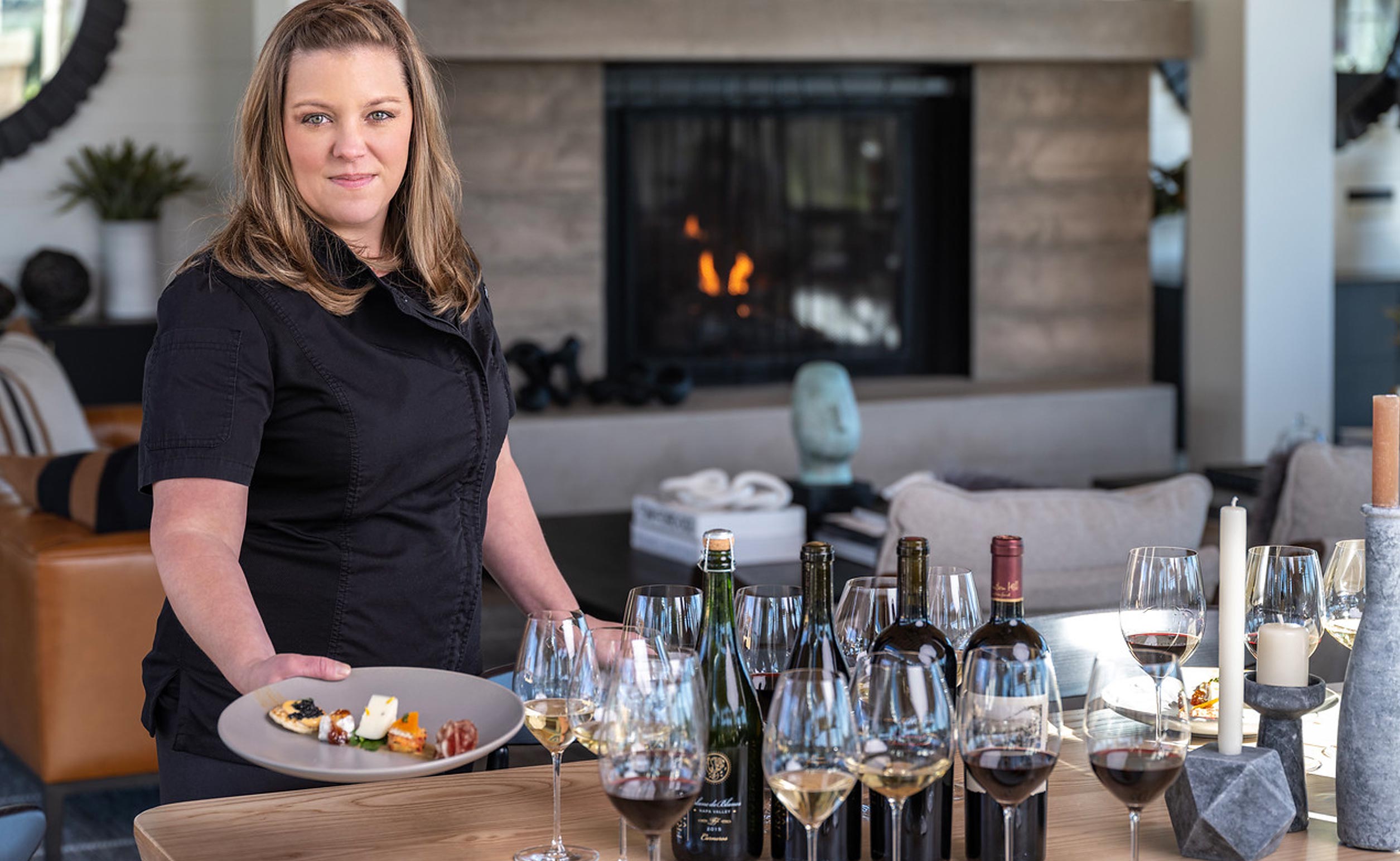 Dining at Frank Family Vineyards
