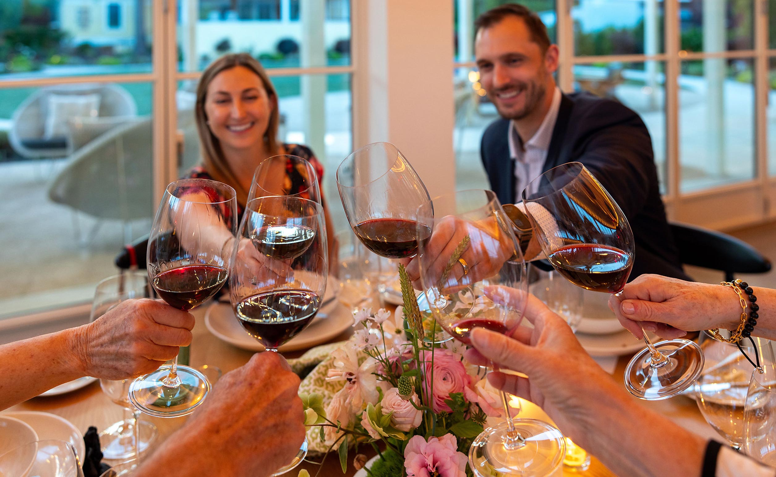 Dining at Frank Family Vineyards