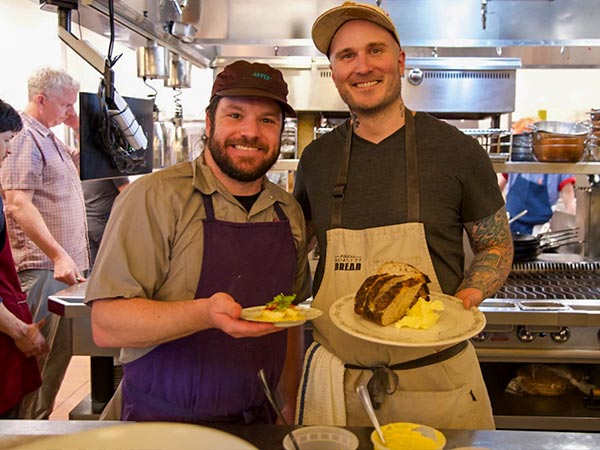 Chefs in the kitchen at the Publican (Photo by Katie Karpowicz)