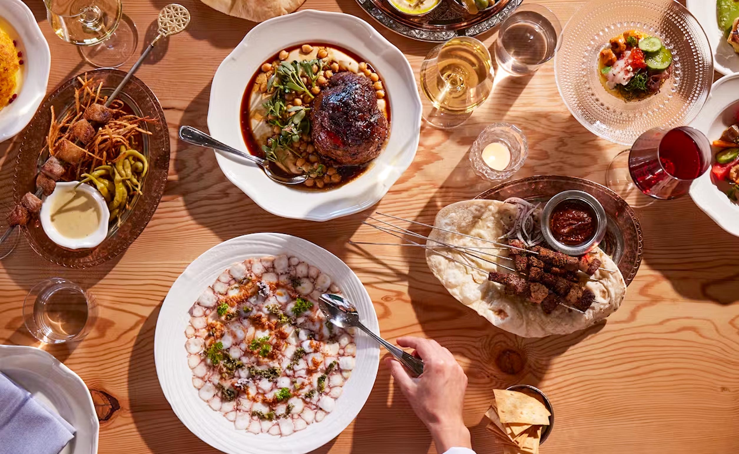 Selection of plates of foods from Dalida