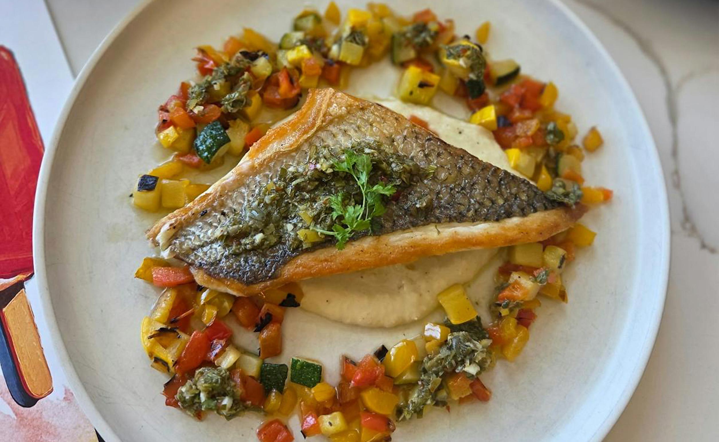 Food at Alice B. restaurant