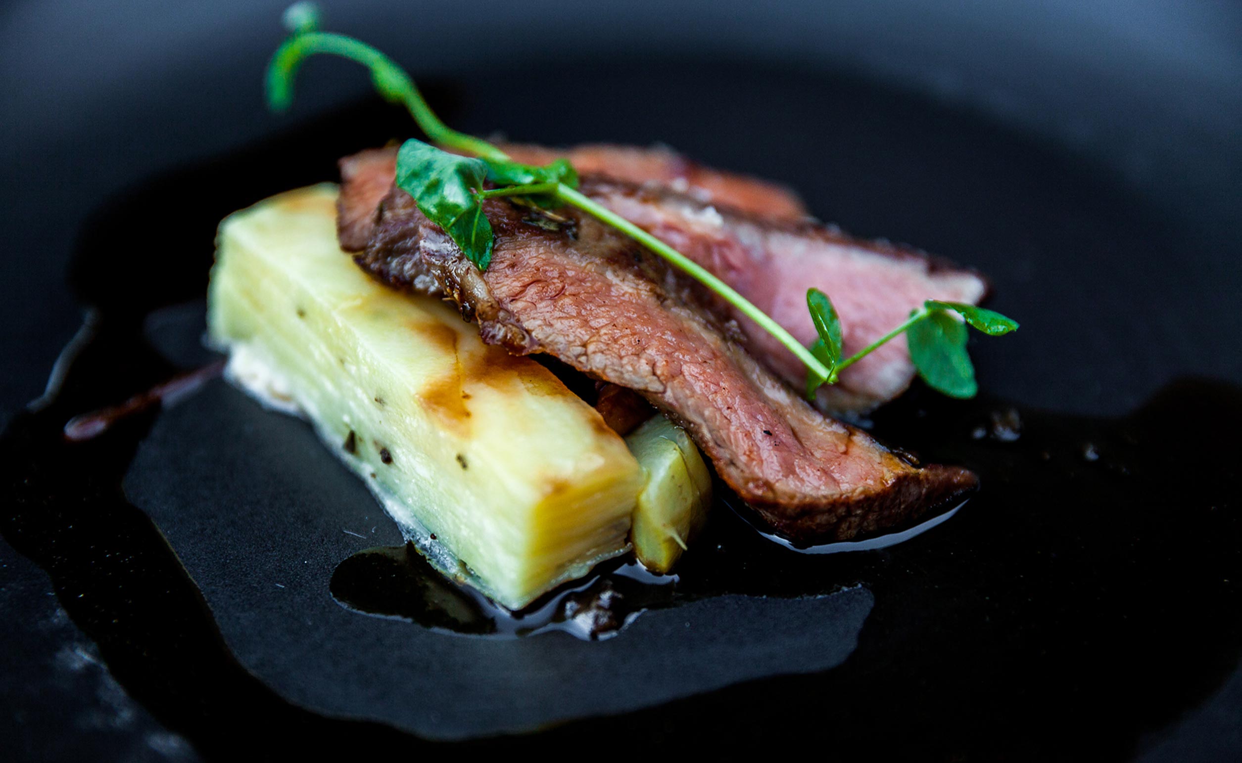 The Plumed Horse, food detail