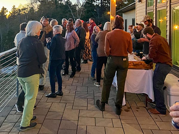 Guests gathered at the 90/90 Flora event