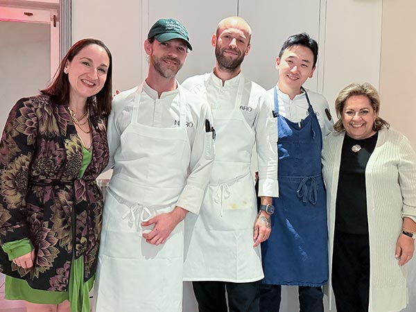 Chefs and guests at the Naro 90/90 event